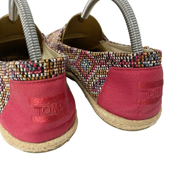 Toms Shoes Women's Size 8.5 woven design Tomsalparh Multicolor - Picture 5 of 8
